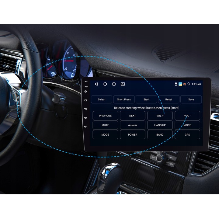 GearMotion A3453 — 9" 4+64 GB stacja 2‑DIN z CarPlay/Android Auto + kamera