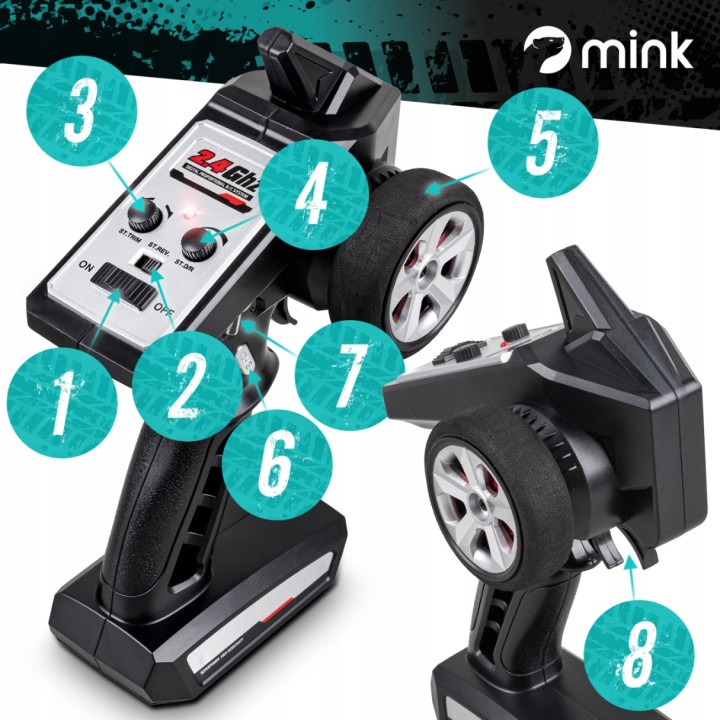 Samochód RC GEAR MOTION –16101PRO 4x4 70 km/h